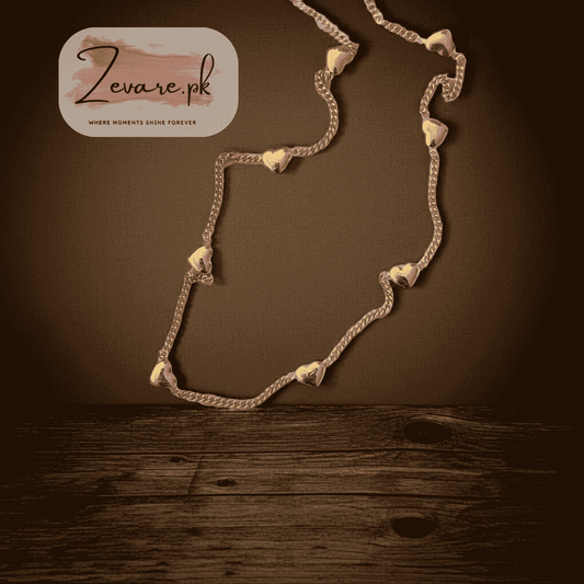 7 Heart Necklace Zevare.pk