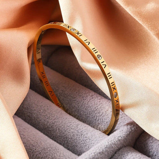 - Numeral Bangle- Zevare.pk