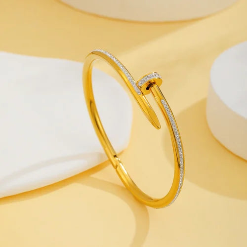 Nail Stoned Bangle Zevare.pk