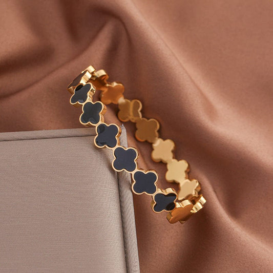 - Black Clover Bangle | New Arrival- Zevare.pk