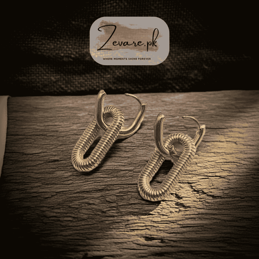 Afagato Earring (2 in 1) – Elegant Look, Double Style Zevare.pk