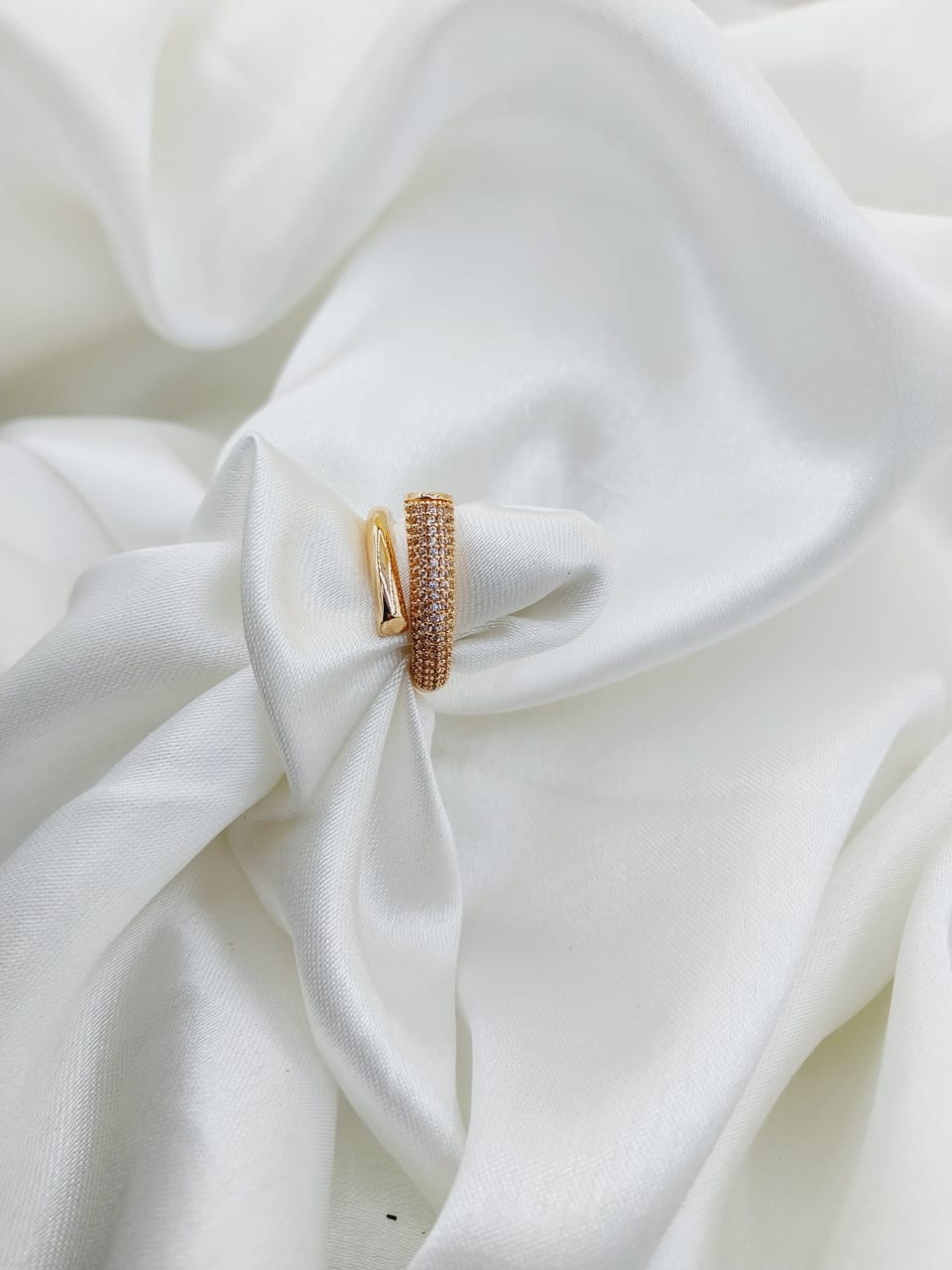 - Gold Plated Ring Anguthi | New Arrival- Zevare.pk