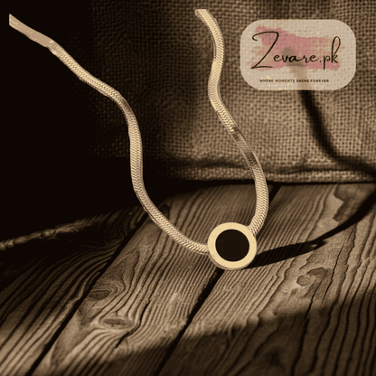 Black Moon Star Necklace – For the Dreamer in You Zevare.pk- Black Moon Star Necklace- Zevare.pk