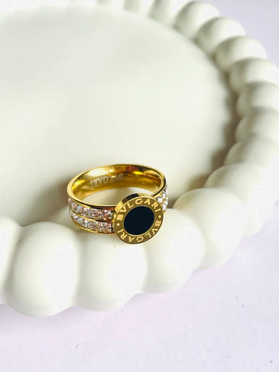 Black Stone Rings- Zevare.pk