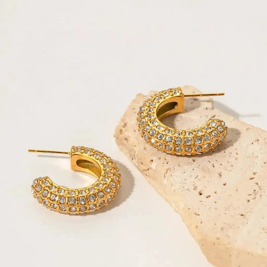 C Earrings – New Design- Zevare.pk
