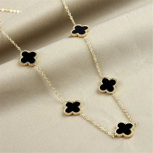 5 Leaf Clover Necklace – A Symbol of Unique Luck & Style Zevare.pk- 5 Leaf Clover Necklace- Zevare.pk
