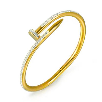 Nail Stoned Bangle- Zevare.pk