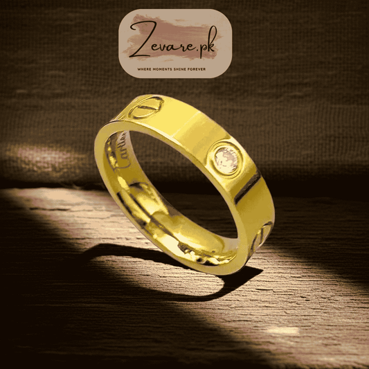 Stainless Steel Cartier Ring – Timeless Elegance, Everyday Shine Zevare.pk