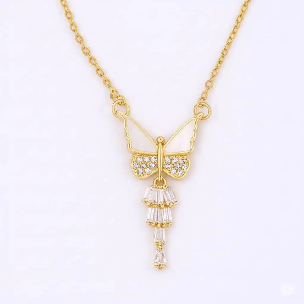 Butterfly Necklace – Sparkle with Grace & Elegance Zevare.pk- Butterfly Necklace- Zevare.pk- Butterfly Necklace- Zevare.pk