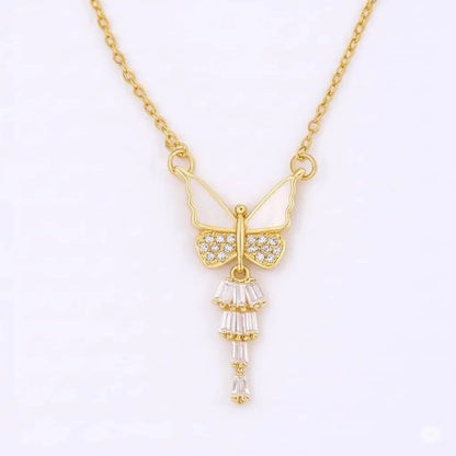 Butterfly Necklace – Sparkle with Grace & Elegance Zevare.pk- Butterfly Necklace- Zevare.pk- Butterfly Necklace- Zevare.pk