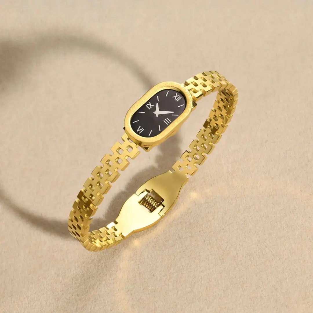Golden Watch Bracelet – Style That Tells Time Zevare.pk