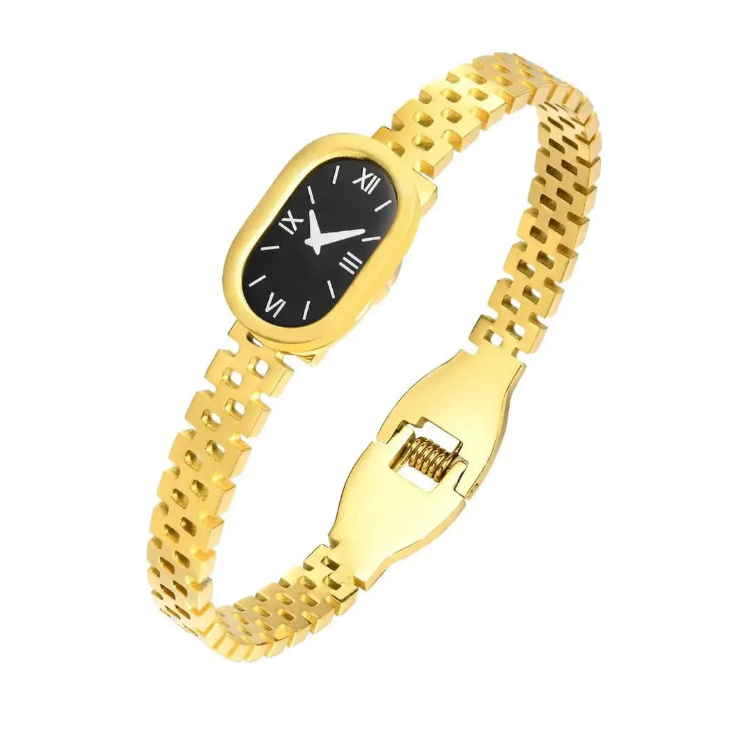 Golden Watch Bracelet – Style That Tells Time Zevare.pk
