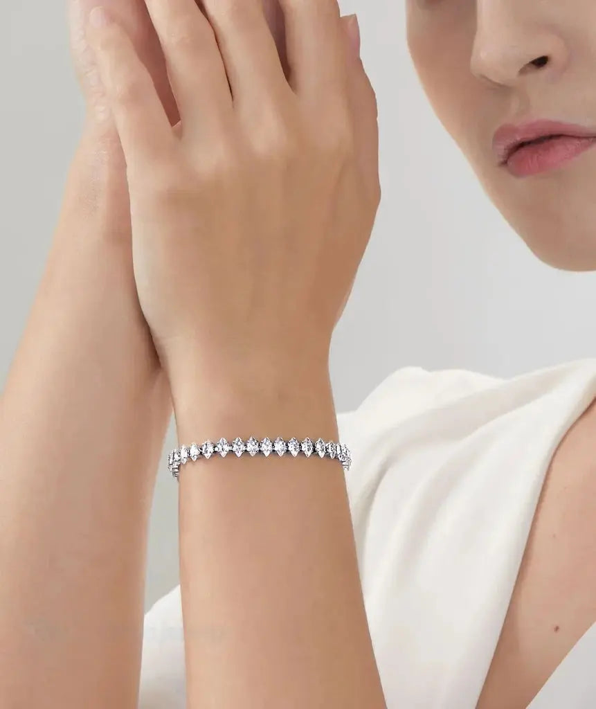 Silver Tennis Bracelet – Shine Everyday, Anywhere Zevare.pk- Silver Tennis Bracelet- Zevare.pk