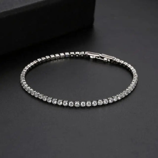 Silver Tennis Bracelet – Shine Everyday, Anywhere Zevare.pk- Silver Tennis Bracelet- Zevare.pk