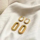 Afagato Earring (2 in 1) – Elegant Look, Double Style Zevare.pk