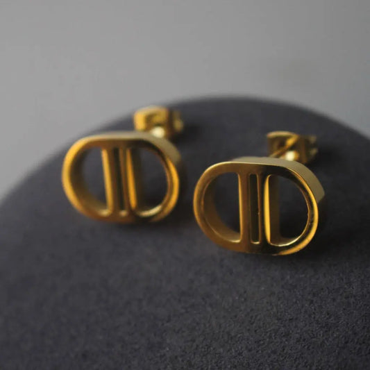 Branded Stud Earrings – Signature Style, Everyday Glam Zevare.pk