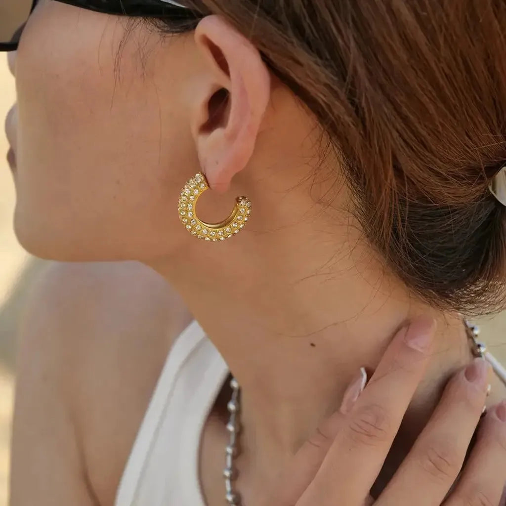 C Earrings – Chic, Curved & Completely You 💫 Zevare.pk- C Earrings – New Design- Zevare.pk- C Earrings – New Design- Zevare.pk
