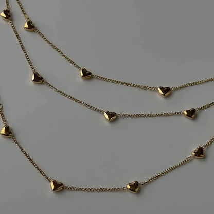 7 Heart Necklace – Wear Love in Every Layer Zevare.pk- 7 Heart Necklace- Zevare.pk