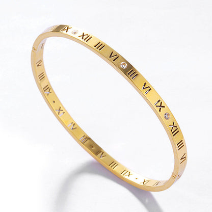 - Numeral Bangle- Zevare.pk