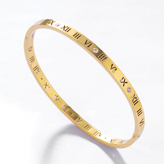 - Numeral Bangle- Zevare.pk