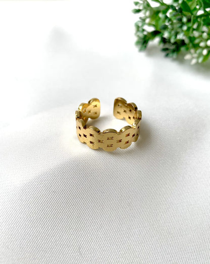 new_design_Ring- New Stainless Steel  Ring - 0010- Zevare.pk