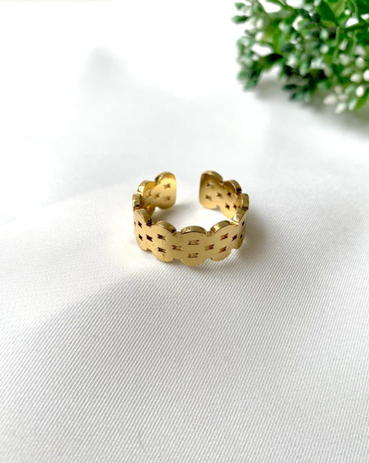 new_design_Ring- New Stainless Steel  Ring - 0010- Zevare.pk