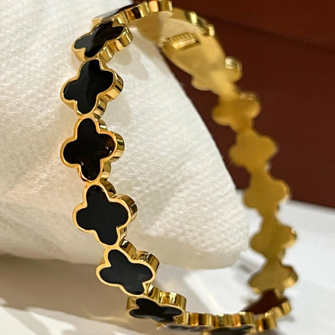 - Black Clover  Bangle | New Arrival- Zevare.pk
