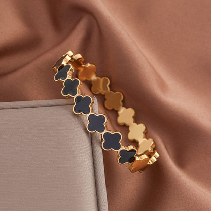 - Black Clover  Bangle | New Arrival- Zevare.pk