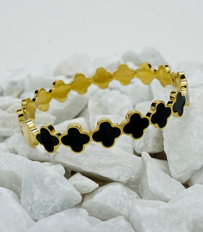 - Black Clover  Bangle | New Arrival- Zevare.pk